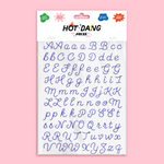 Embroidery Alphabet Sheet, 2pk. - Blue, Shopsweetluluss
