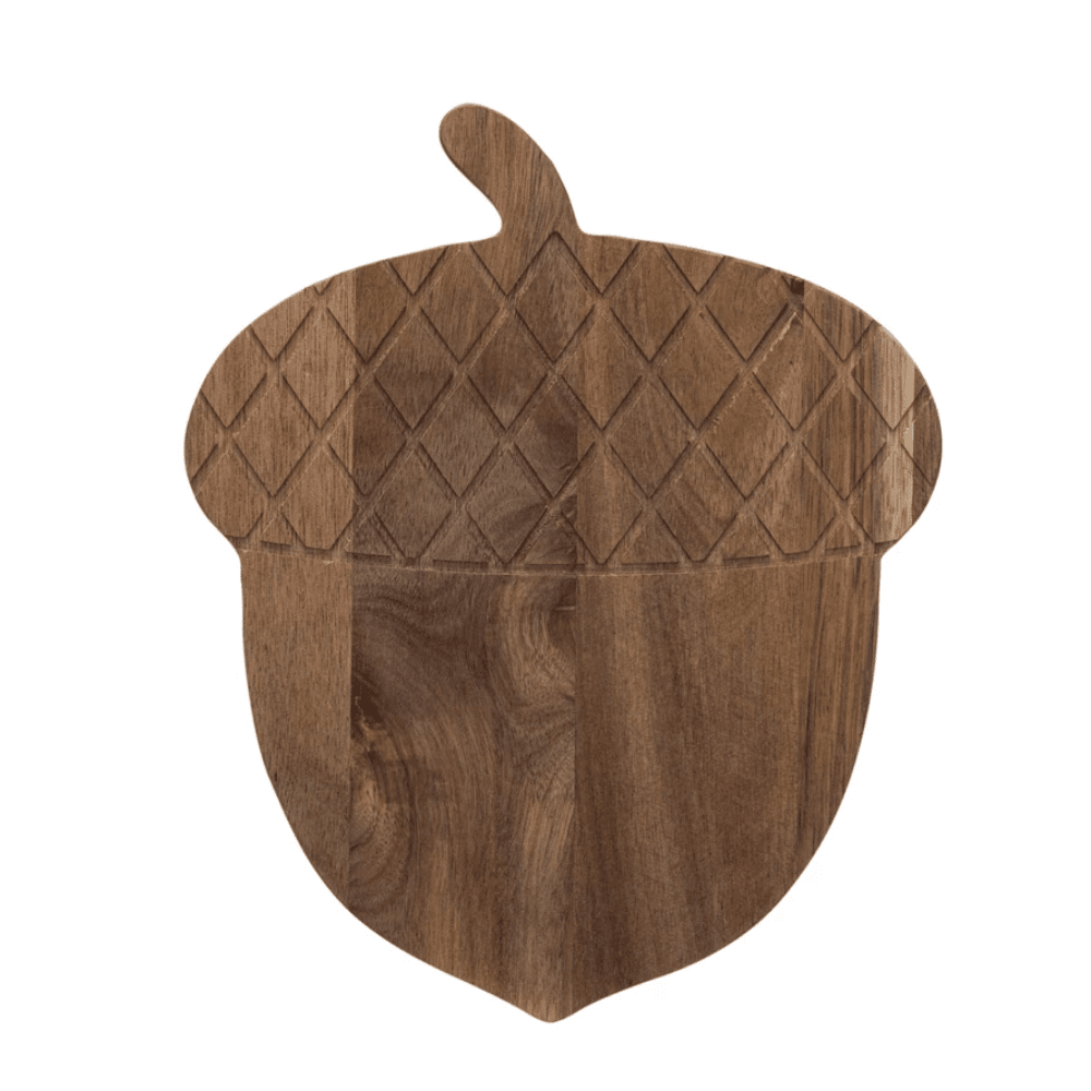 Engraved Acorn Shaped Board, Shopsweetluluss