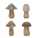 Fabric Topped Mushrooms Set, Shopsweetluluss