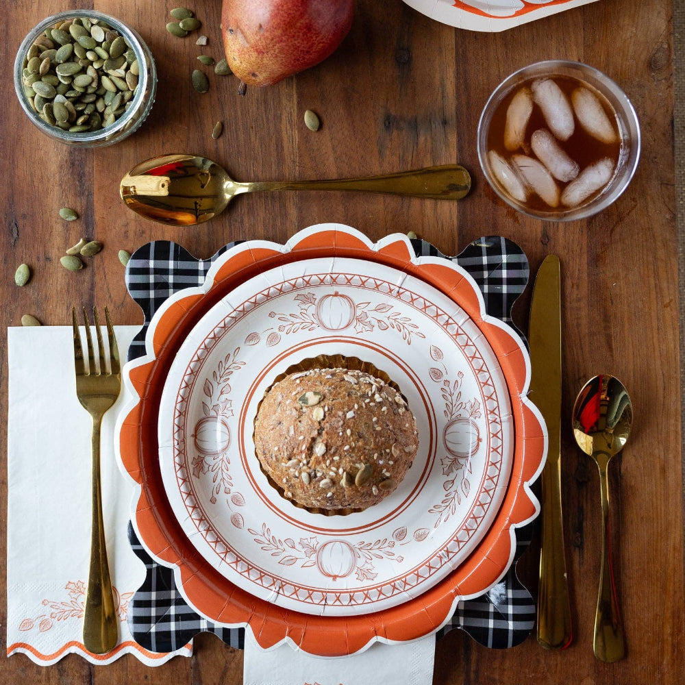 Falloween Pumpkin Dessert Plate, Shopsweetluluss