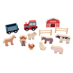 Farm Wood Toy Set - 13pc, Shopsweetluluss