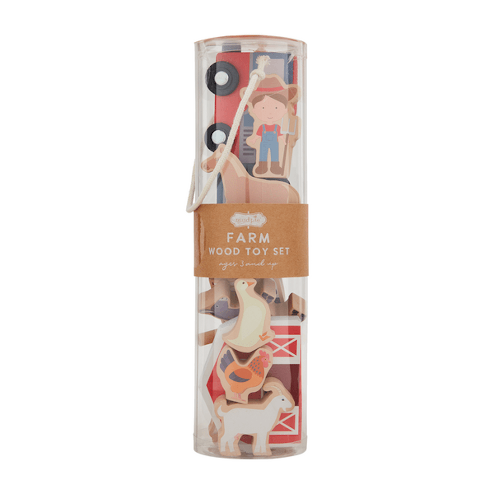 Farm Wood Toy Set - 13pc, Shopsweetluluss