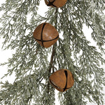 Faux Cedar Garland with Metal Bells, Shopsweetluluss
