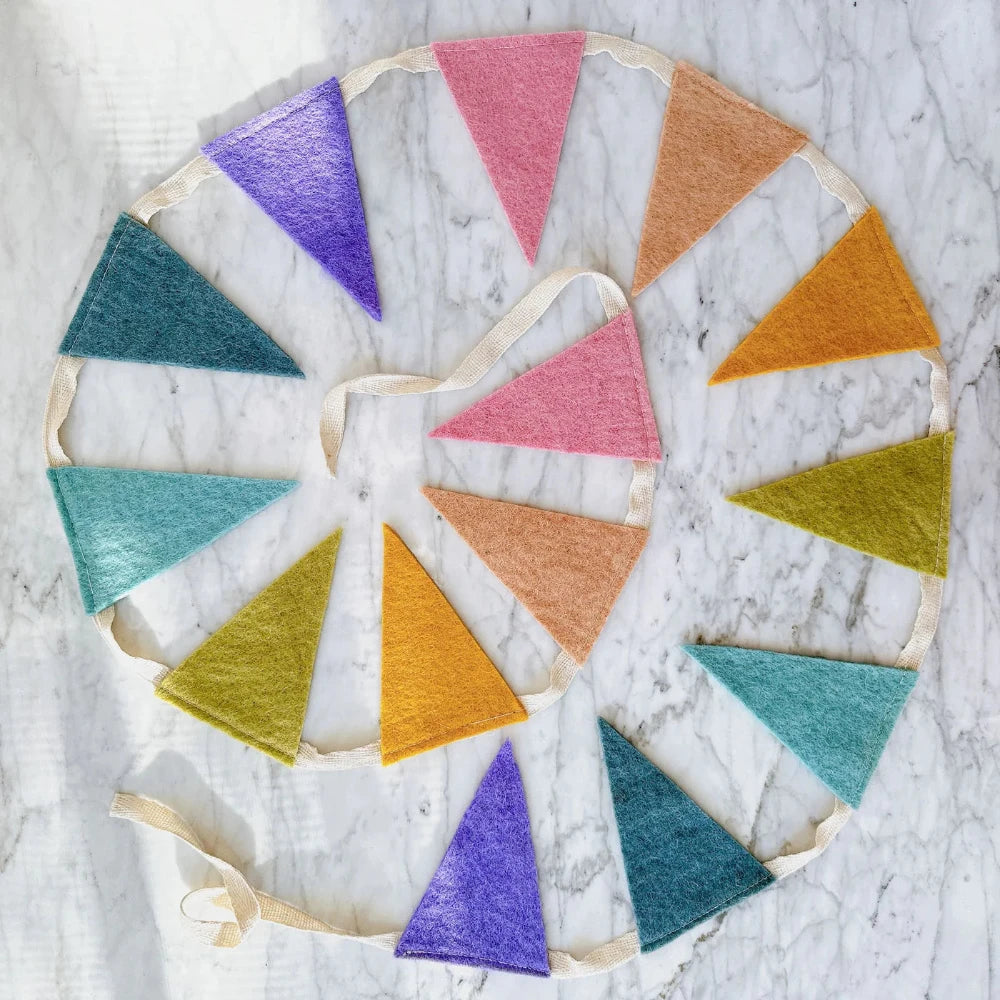 Felt Flag Party Banner - Pastel, Shopsweetluluss
