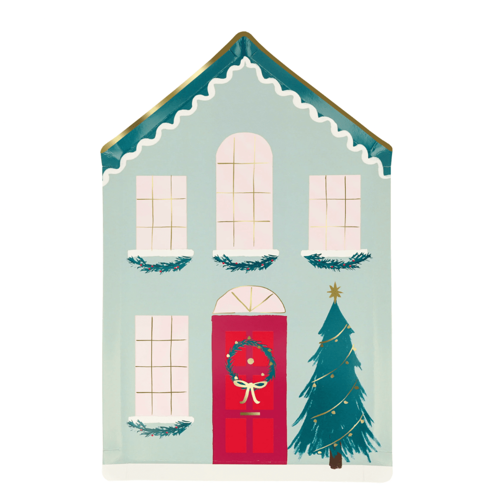 Meri Meri Festive House Plates, Shopsweetluluss