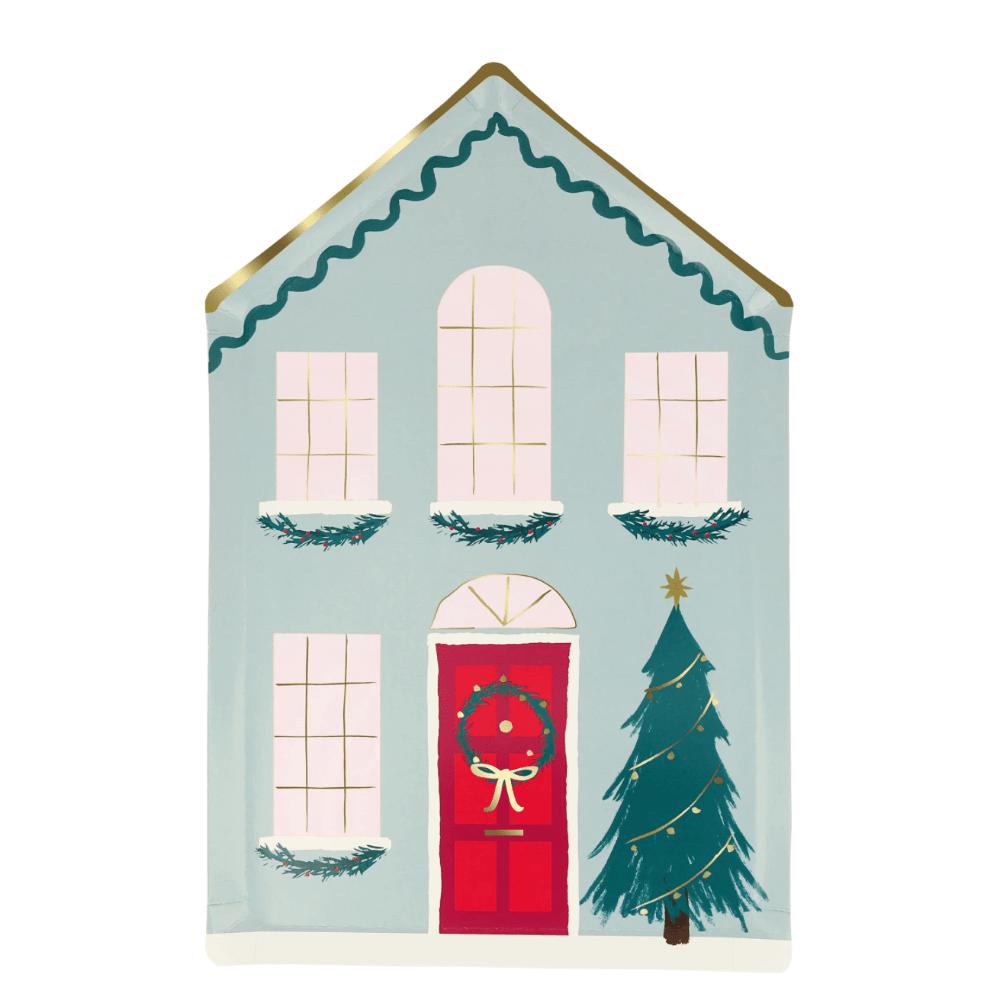 Meri Meri Festive House Plates, Shopsweetluluss