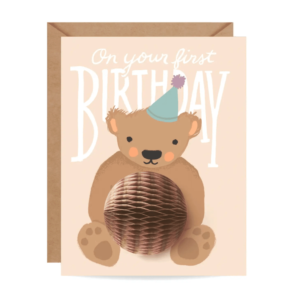 "First Birthday" Birthday Card - Shopsweetluluss