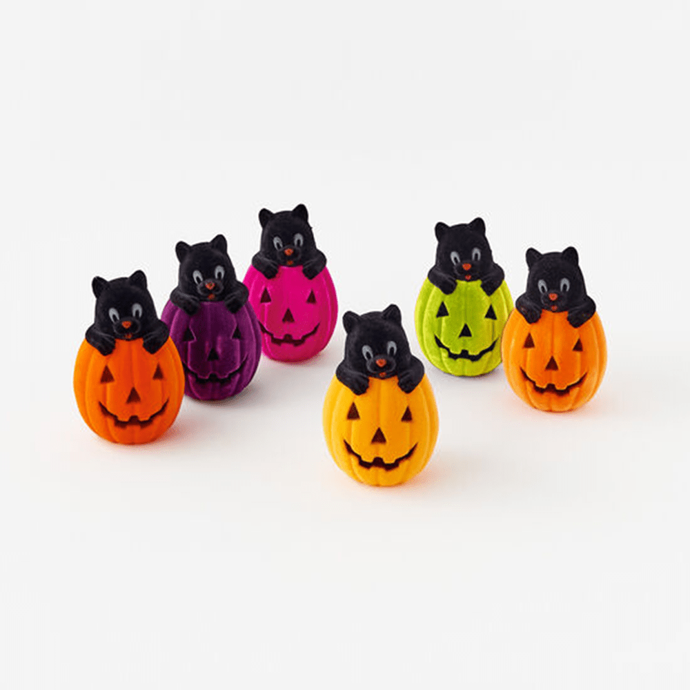 Flocked Cat in Pumpkin - 6 Color Options, Shopsweetluluss