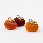 Flocked Curly Stem Pumpkin - 3 Style Options, Shopsweetluluss