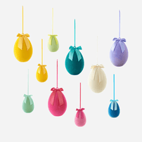 Flocked Hanging Egg - 10 Style Options, Shopsweetluluss
