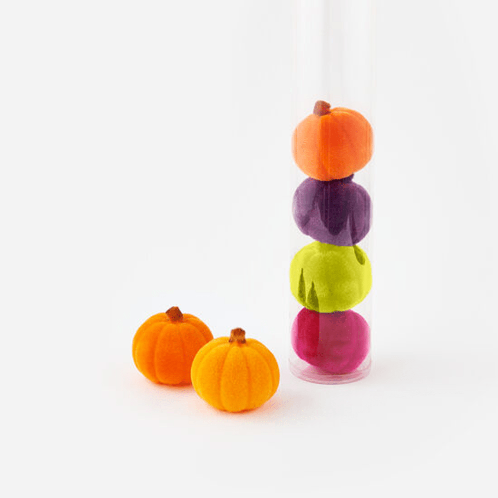 Flocked Pumpkin, Large - 6 Color Options, Shopsweetluluss
