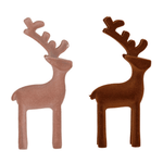 Flocked Plastic Reindeer, 2 Colors, Shopsweetluluss