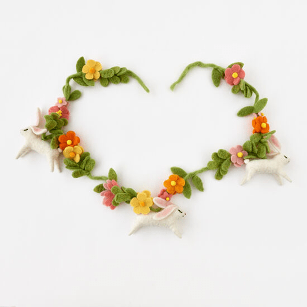 Flower Bunny Garland, Shopsweetluluss
