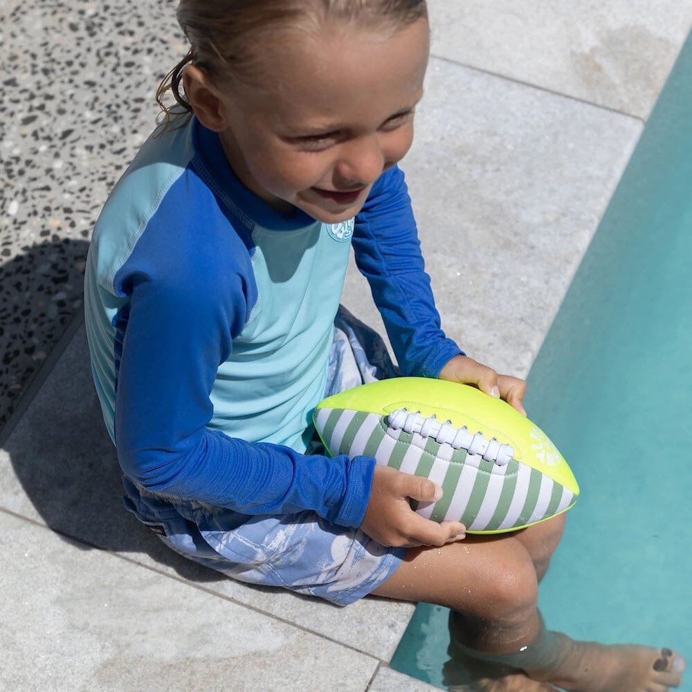 Neoprene Football - Tides Out Citrus, Shopsweetluluss