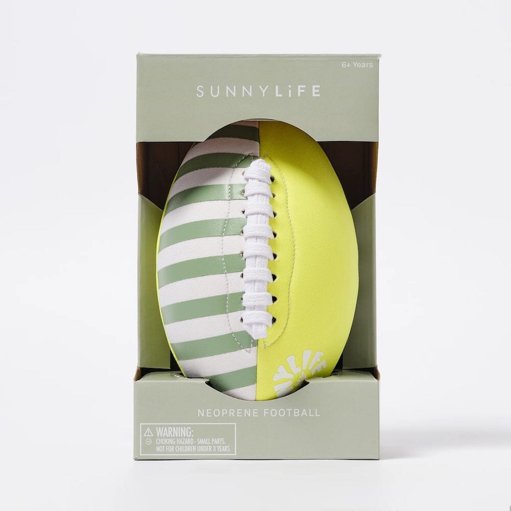 Neoprene Football - Tides Out Citrus, Shopsweetluluss