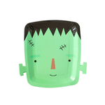 Frank & Mummy Frankenstein Shaped Paper Plate - Shopsweetluluss