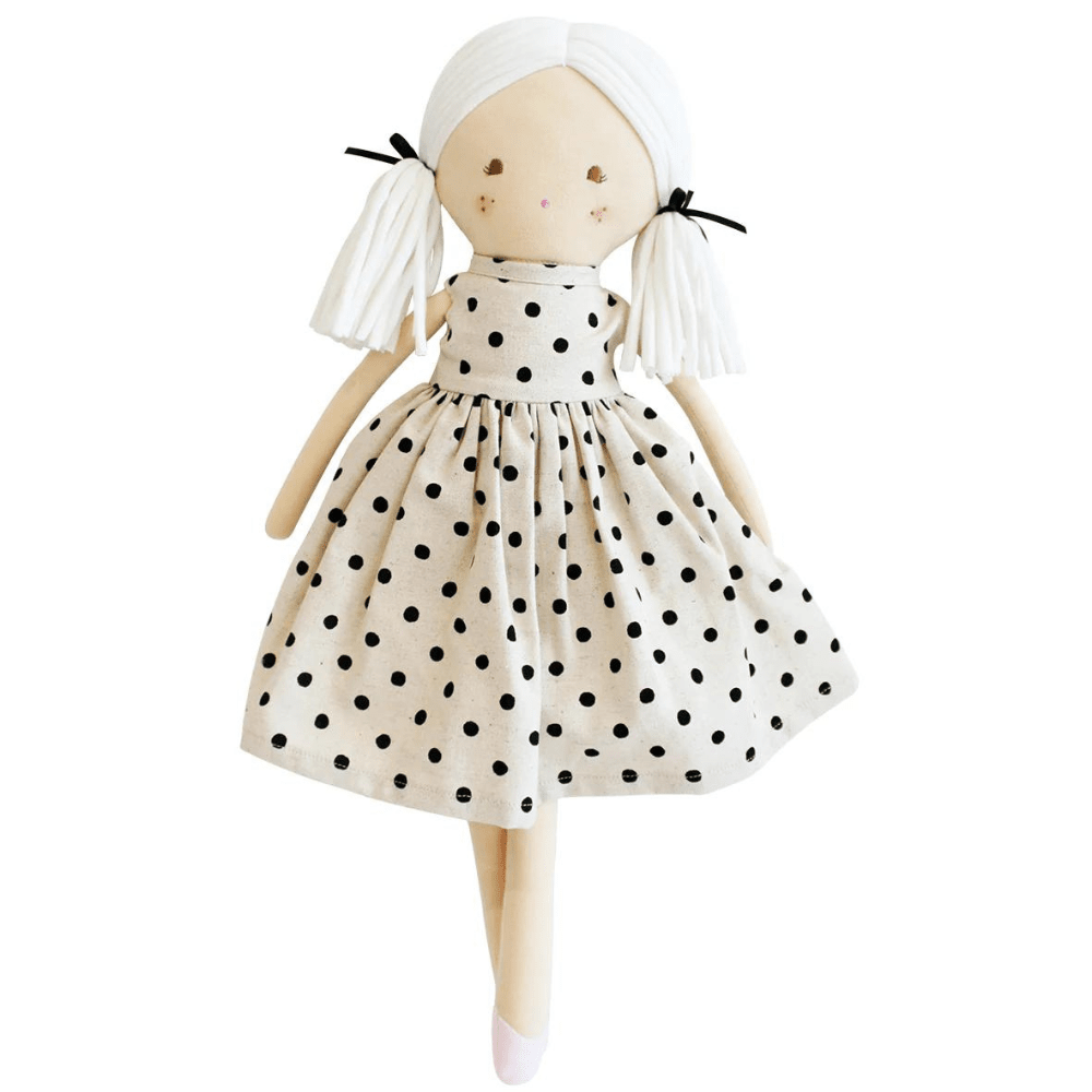 Frankie Doll - Black Linen Spot, Shopsweetluluss