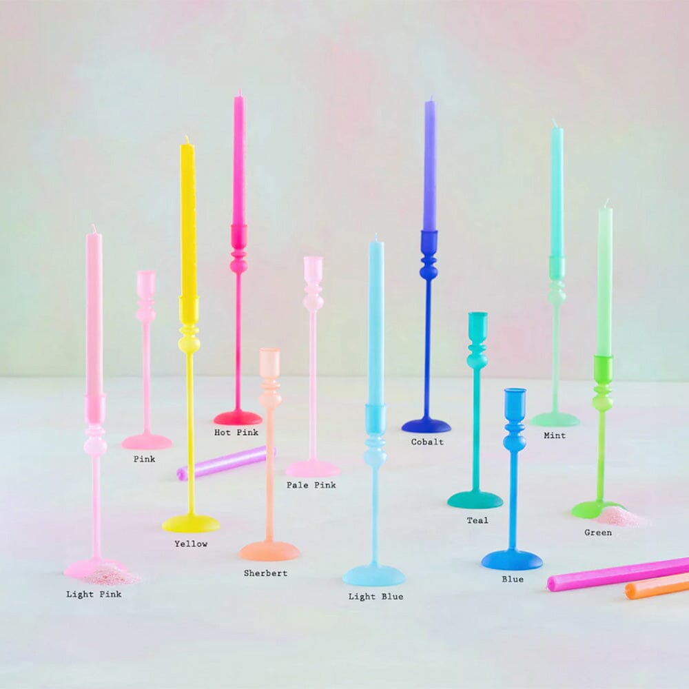 Frosted Taper Candle Holder - 12 Style Options, Shopsweetluluss