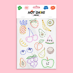 Fruit Embroidery Iron-on Sheets, Pack of 2, Shopsweetluluss