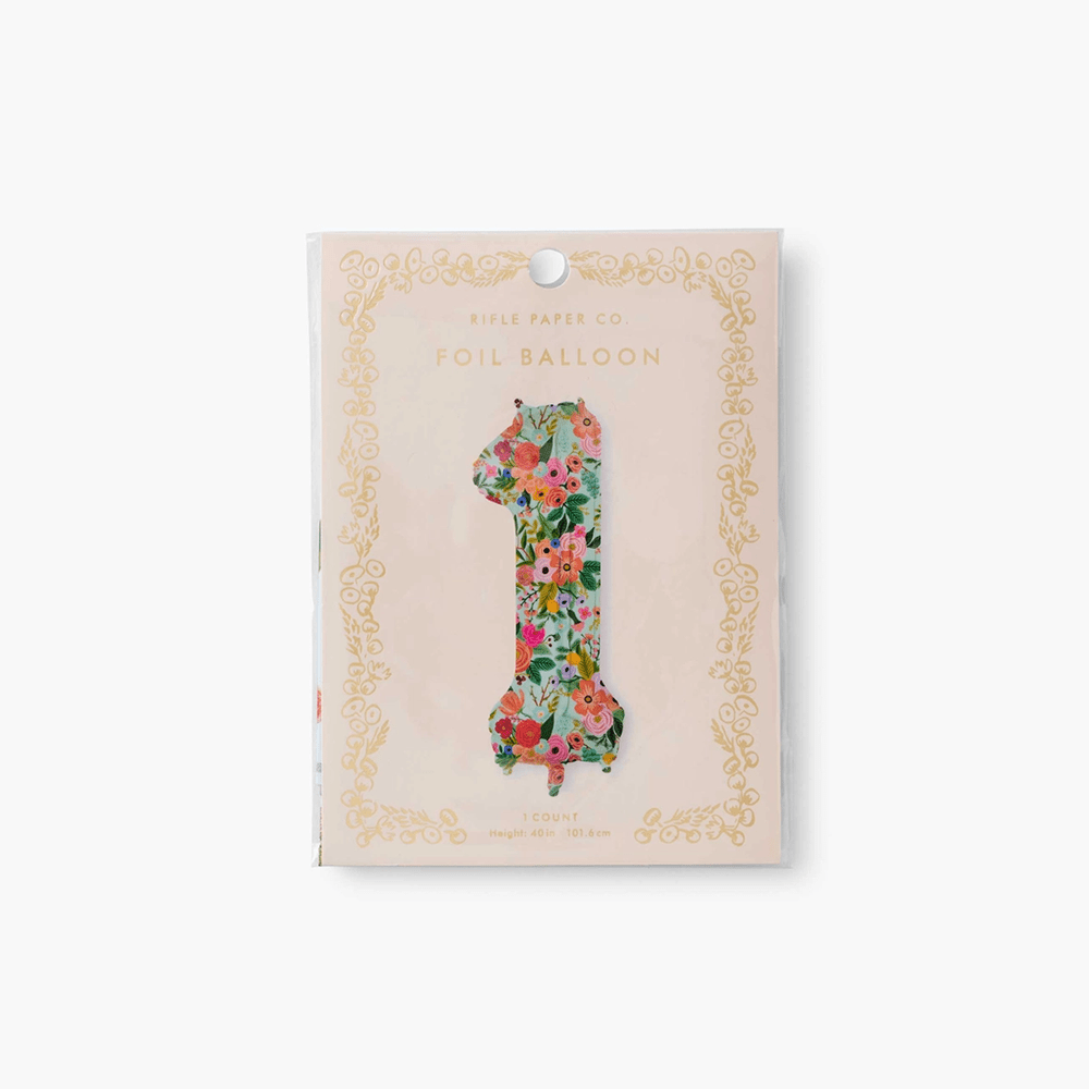 Garden Party Number Balloon - 10 Style Options, Shopsweetluluss