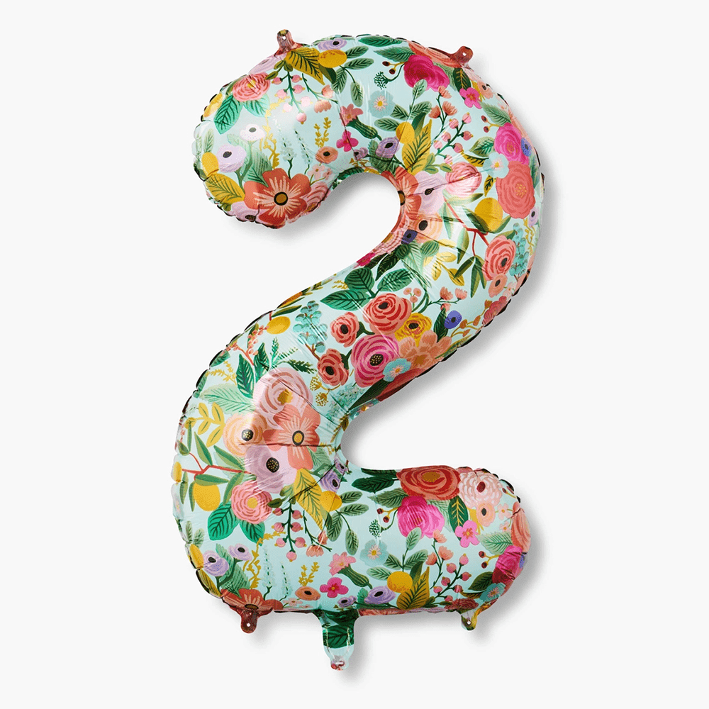 Garden Party Number Balloon - 10 Style Options, Shopsweetluluss