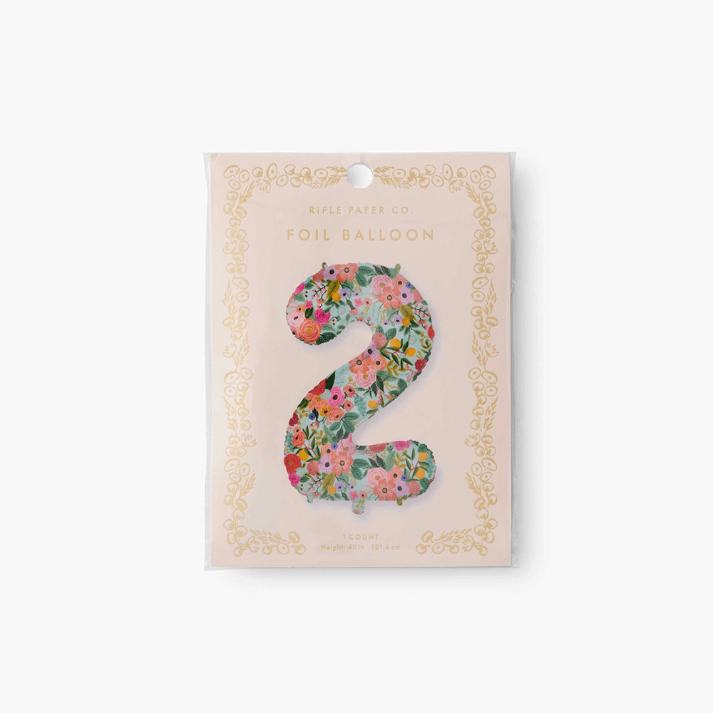 Garden Party Number Balloon - 10 Style Options, Shopsweetluluss