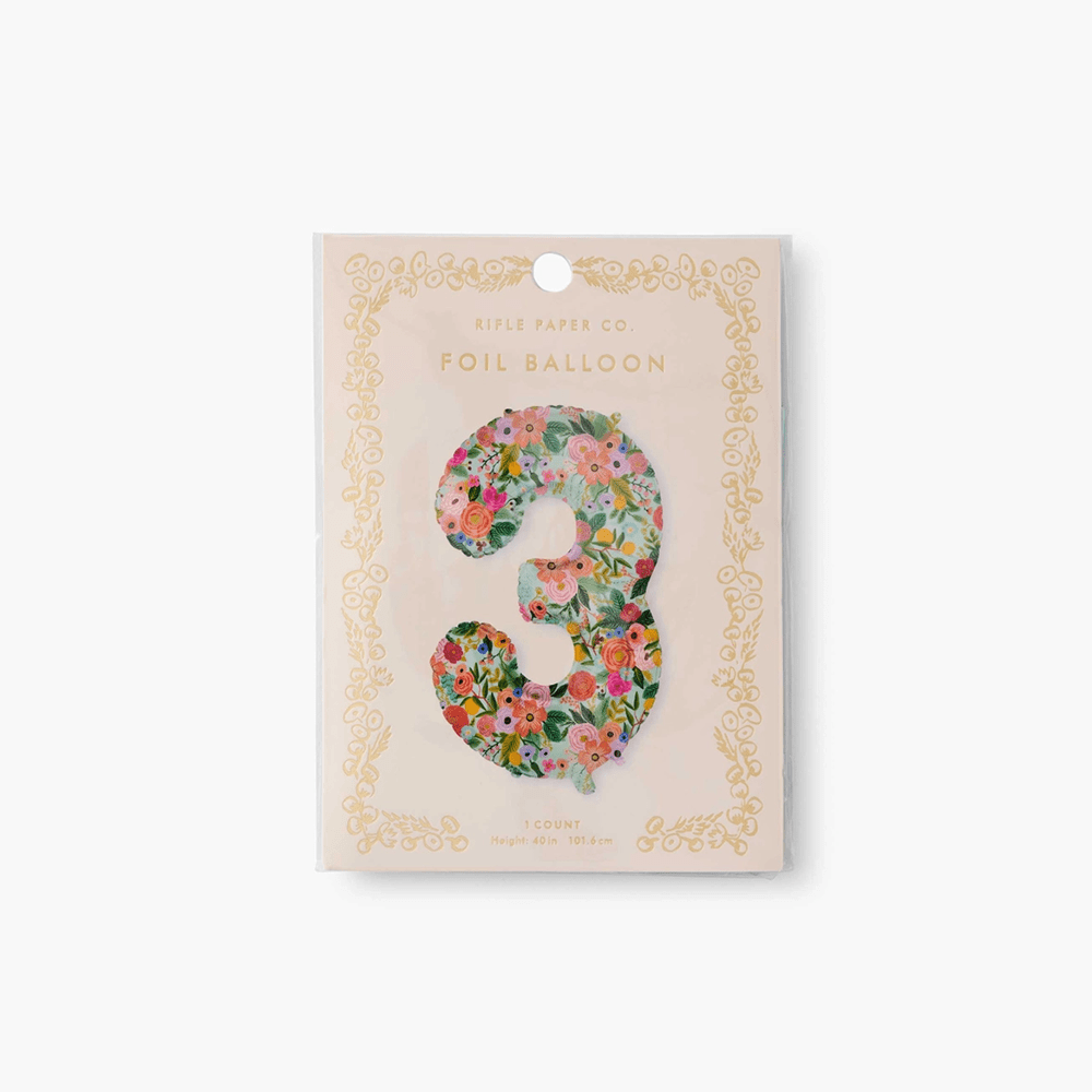 Garden Party Number Balloon - 10 Style Options, Shopsweetluluss