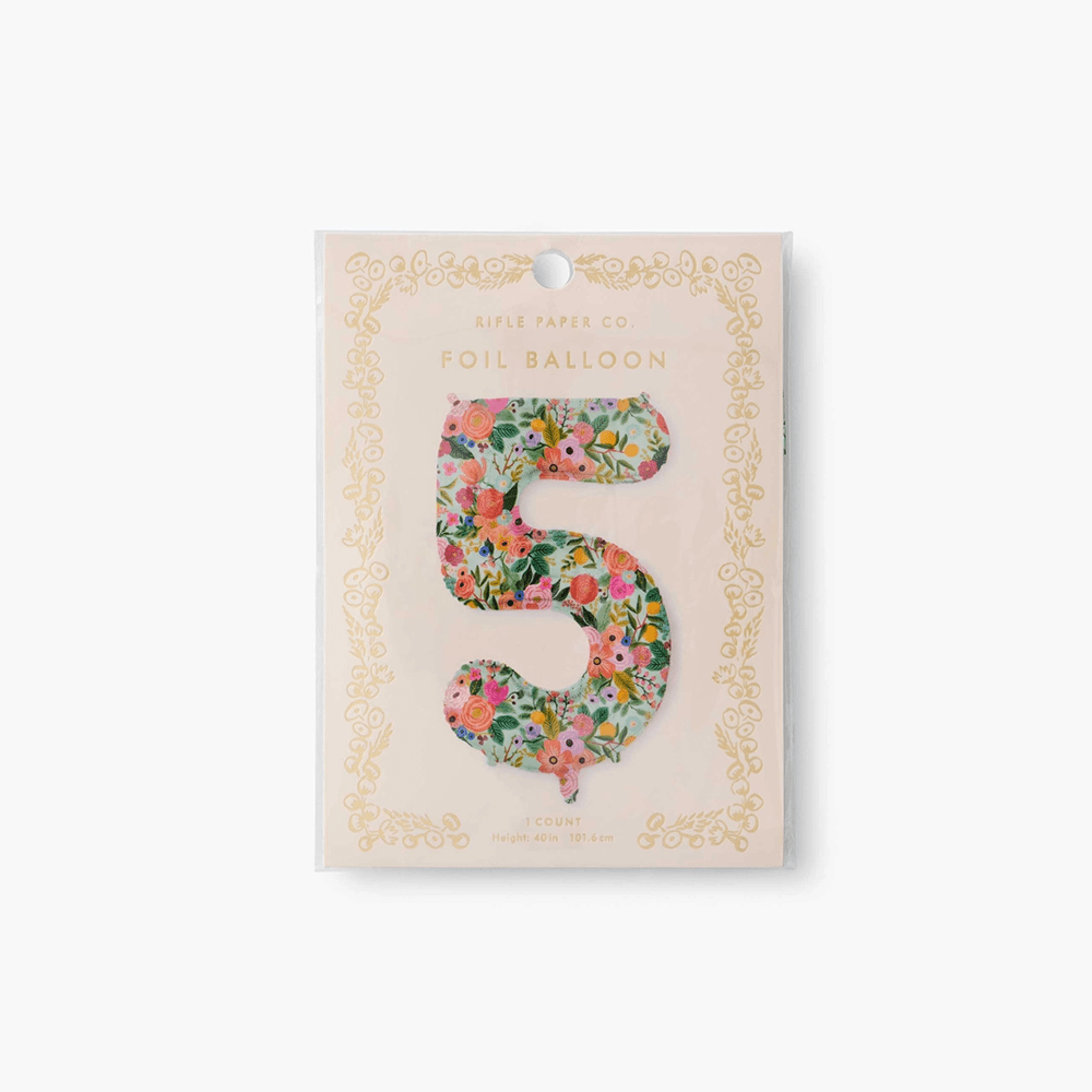 Garden Party Number Balloon - 10 Style Options, Shopsweetluluss