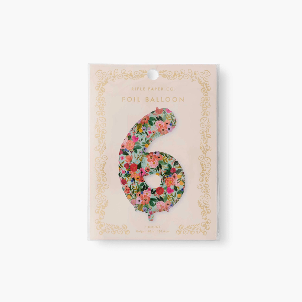Garden Party Number Balloon - 10 Style Options, Shopsweetluluss