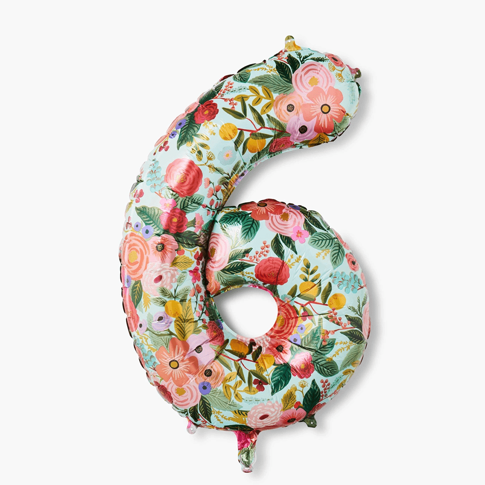 Garden Party Number Balloon - 10 Style Options, Shopsweetluluss