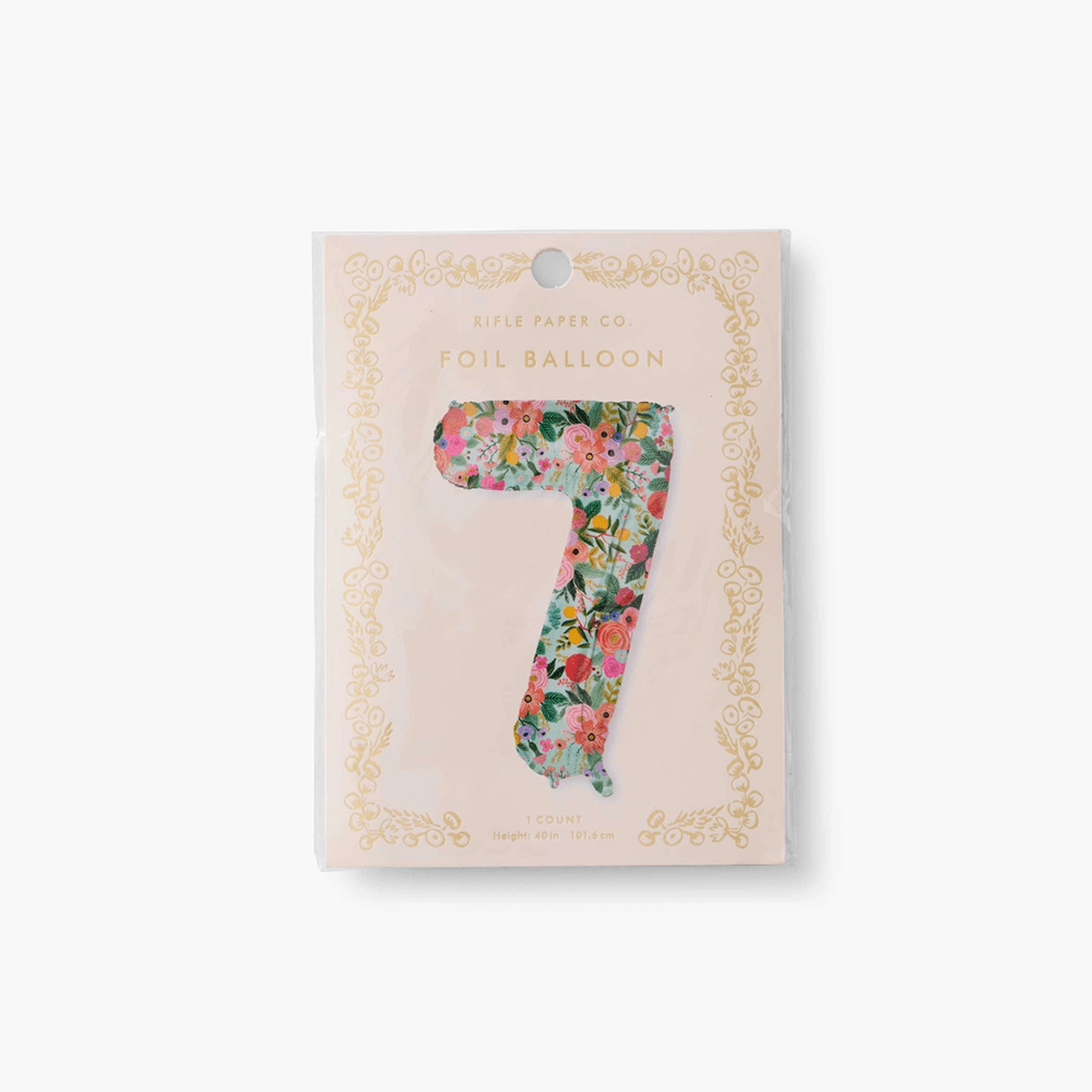 Garden Party Number Balloon - 10 Style Options, Shopsweetluluss
