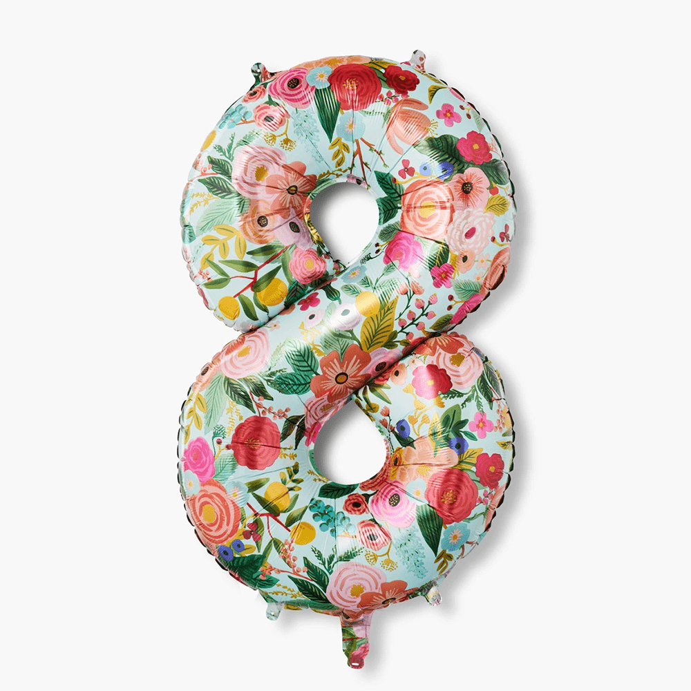 Garden Party Number Balloon - 10 Style Options, Shopsweetluluss