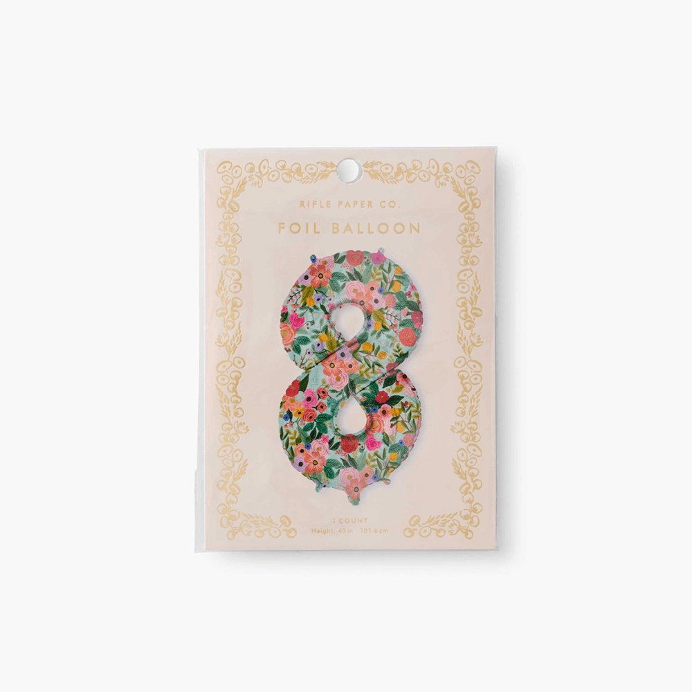 Garden Party Number Balloon - 10 Style Options, Shopsweetluluss