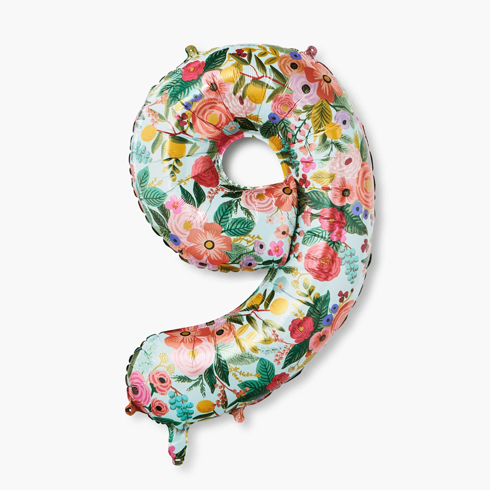 Garden Party Number Balloon - 10 Style Options, Shopsweetluluss