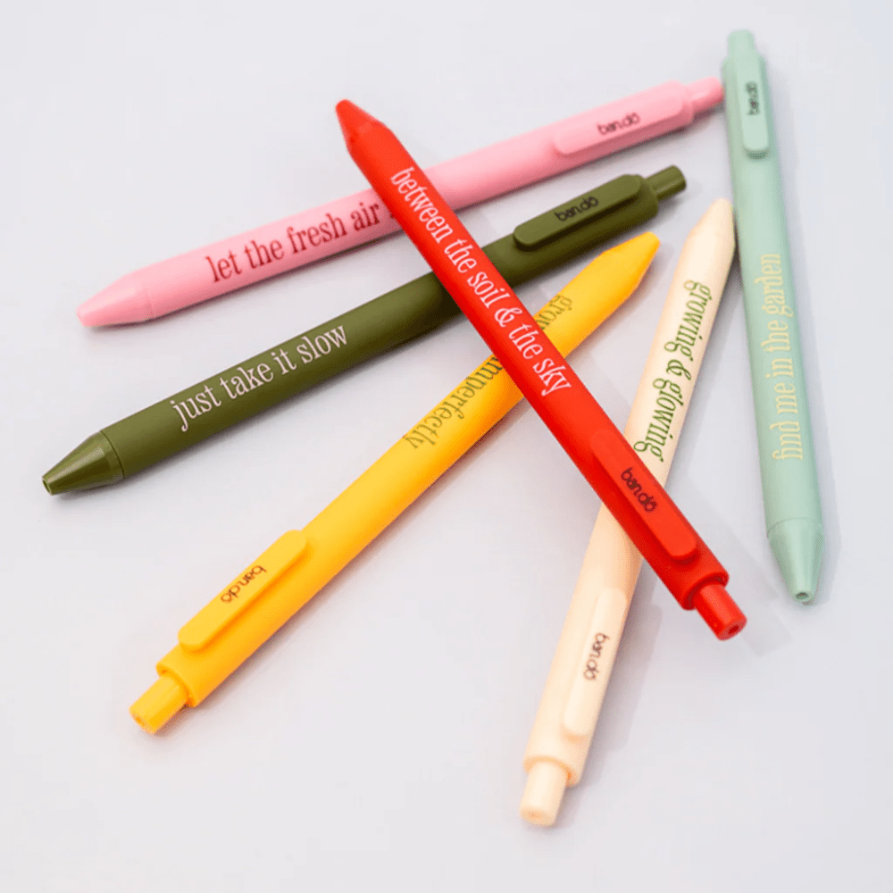 Write On Gel Pen Set - Garden Sayings, Shopsweetluluss