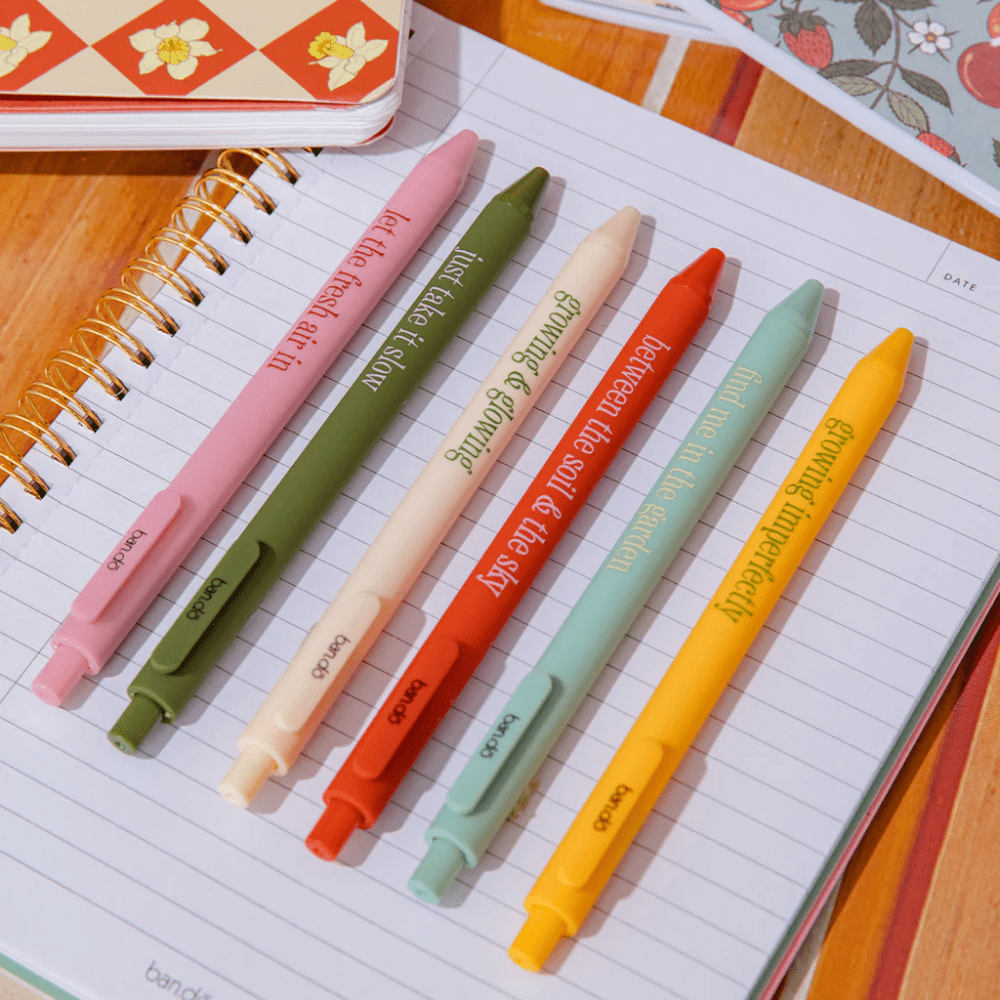 Write On Gel Pen Set - Garden Sayings, Shopsweetluluss