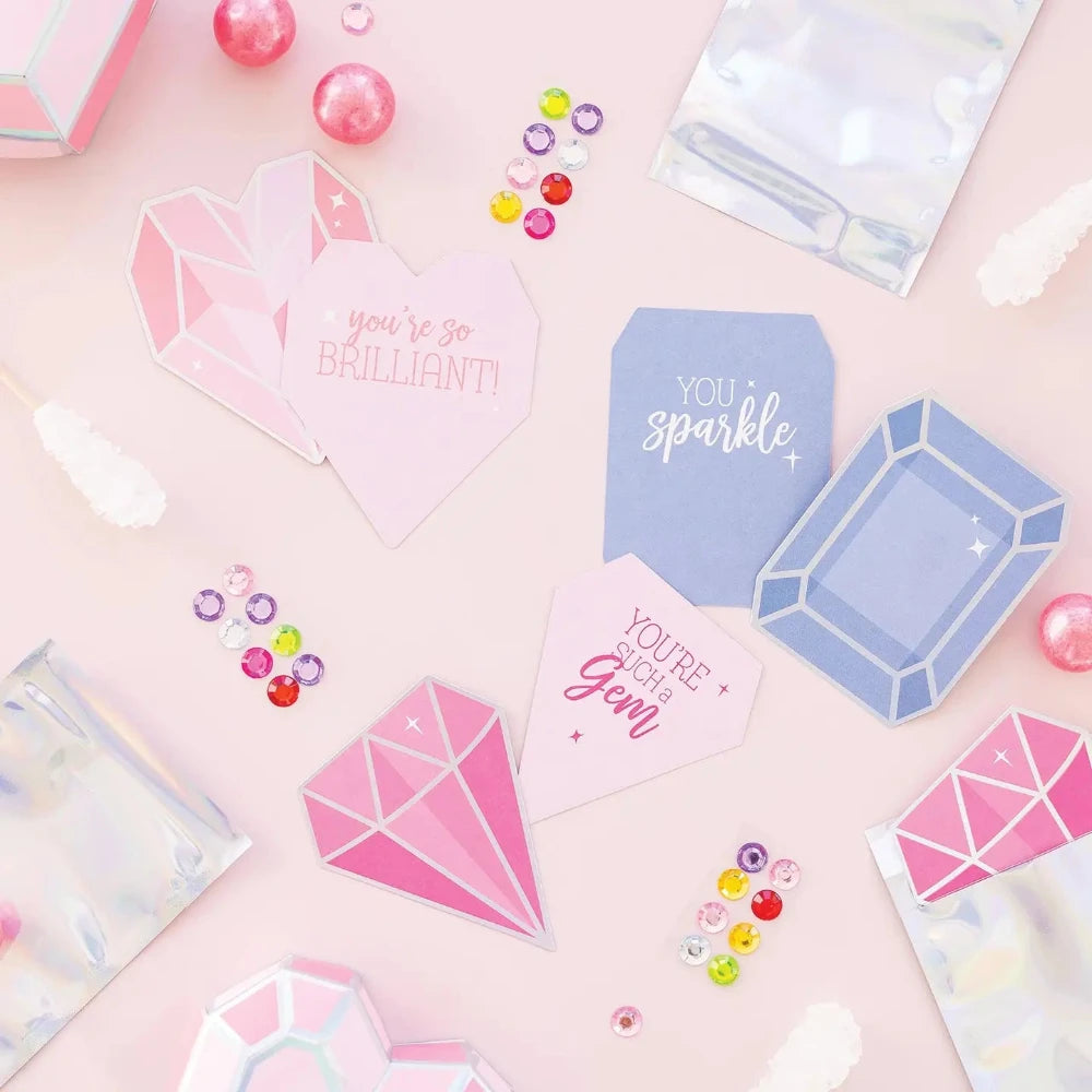 Gems Valentine's Day Card Set, Shopsweetluluss