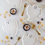 Ghost Shaped Bamboo Plates, Shopsweetluluss