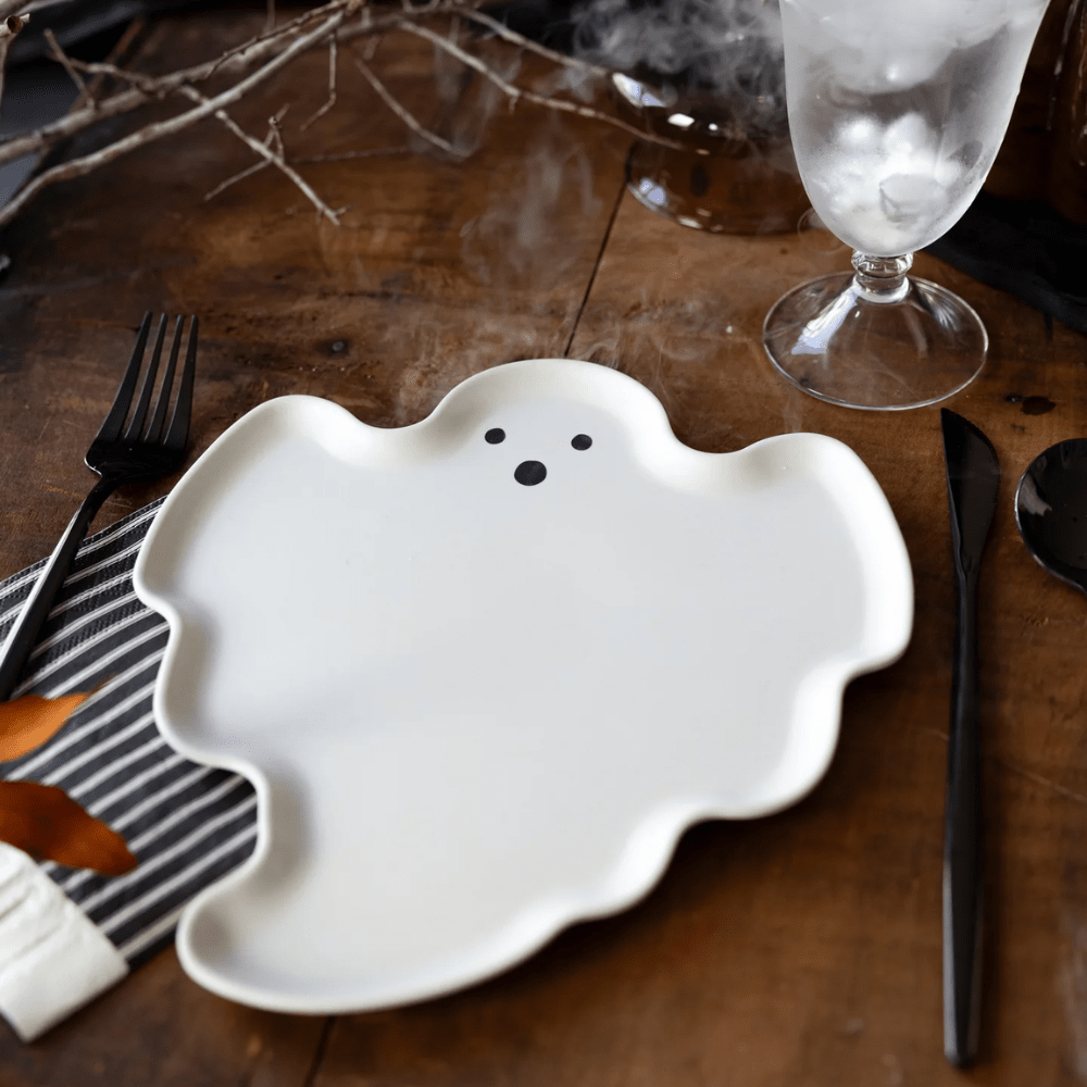 Ghost Shaped Bamboo Plates, Shopsweetluluss