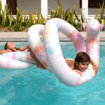 Giant Inflatable Noodle Snake - Tie Dye Multi, Shopsweetluluss