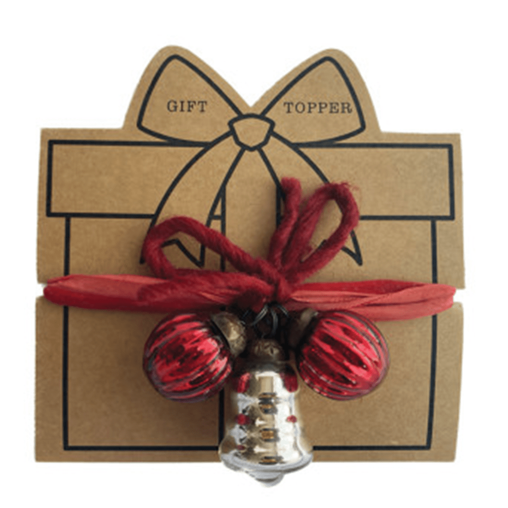 Ornament & Bell Gift Topper - 8 Style Options, Shopsweetluluss