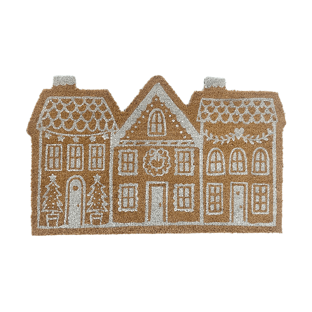 Gingerbread House Door Mat, Shopsweetluluss