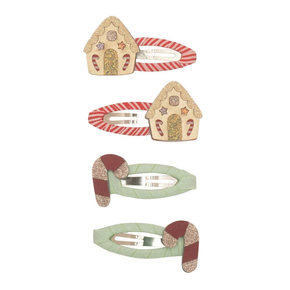 Gingerbread House Hair Clip Set, Shopsweetluluss