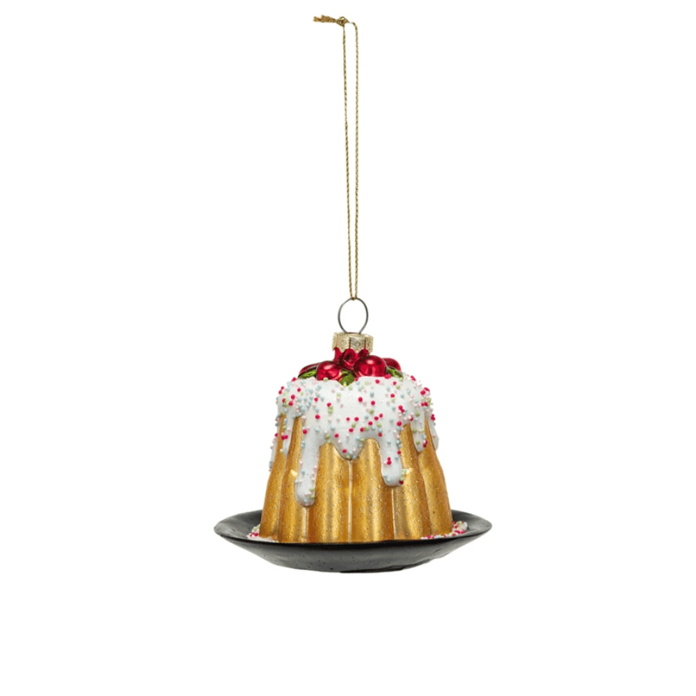 Glass Bundt Cake Ornament, Shopsweetluluss