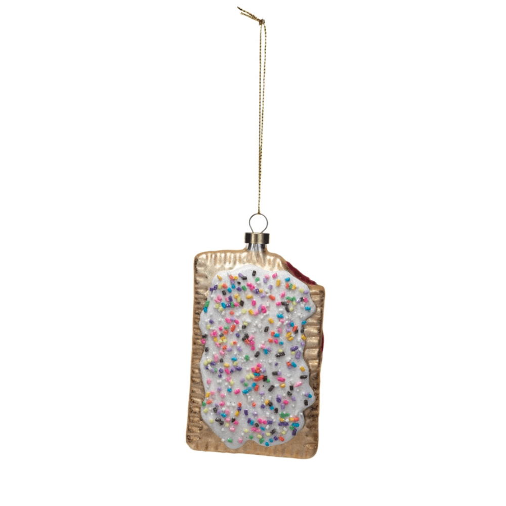 Glass Toaster Pastry Ornament, Shopsweetluluss