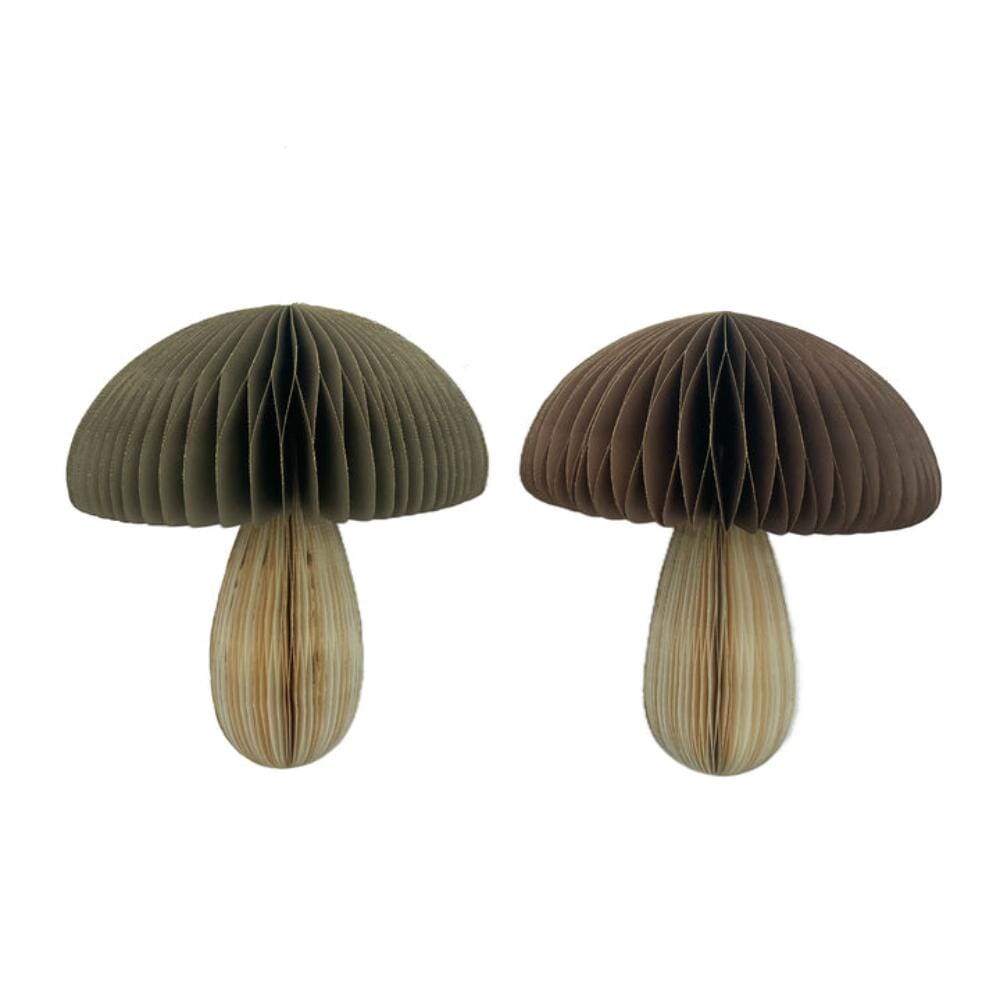 Glitter Mushroom Honeycomb Ornament, 6" - 2 Color Options, Shopsweetluluss