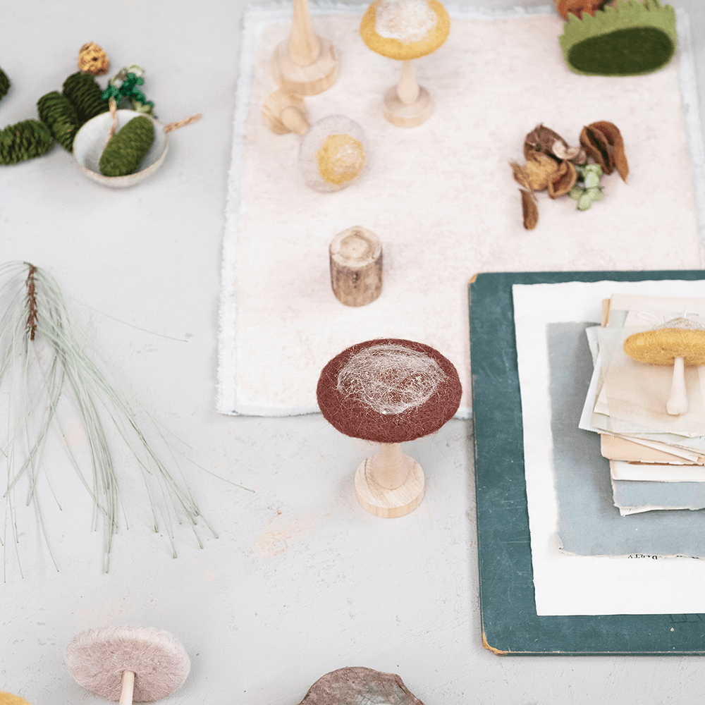 Glitter Wool Mushroom - 6 Style Options, Shopsweetluluss