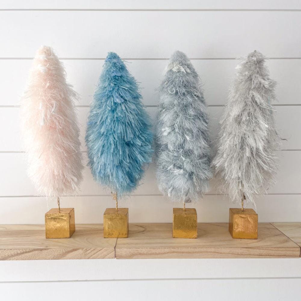 Glitterville Fuzzy Holiday Trees - 4 Style Options, Shopsweetluluss
