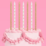 Gold Star Glitter Candles - 10pk, Shopsweetluluss