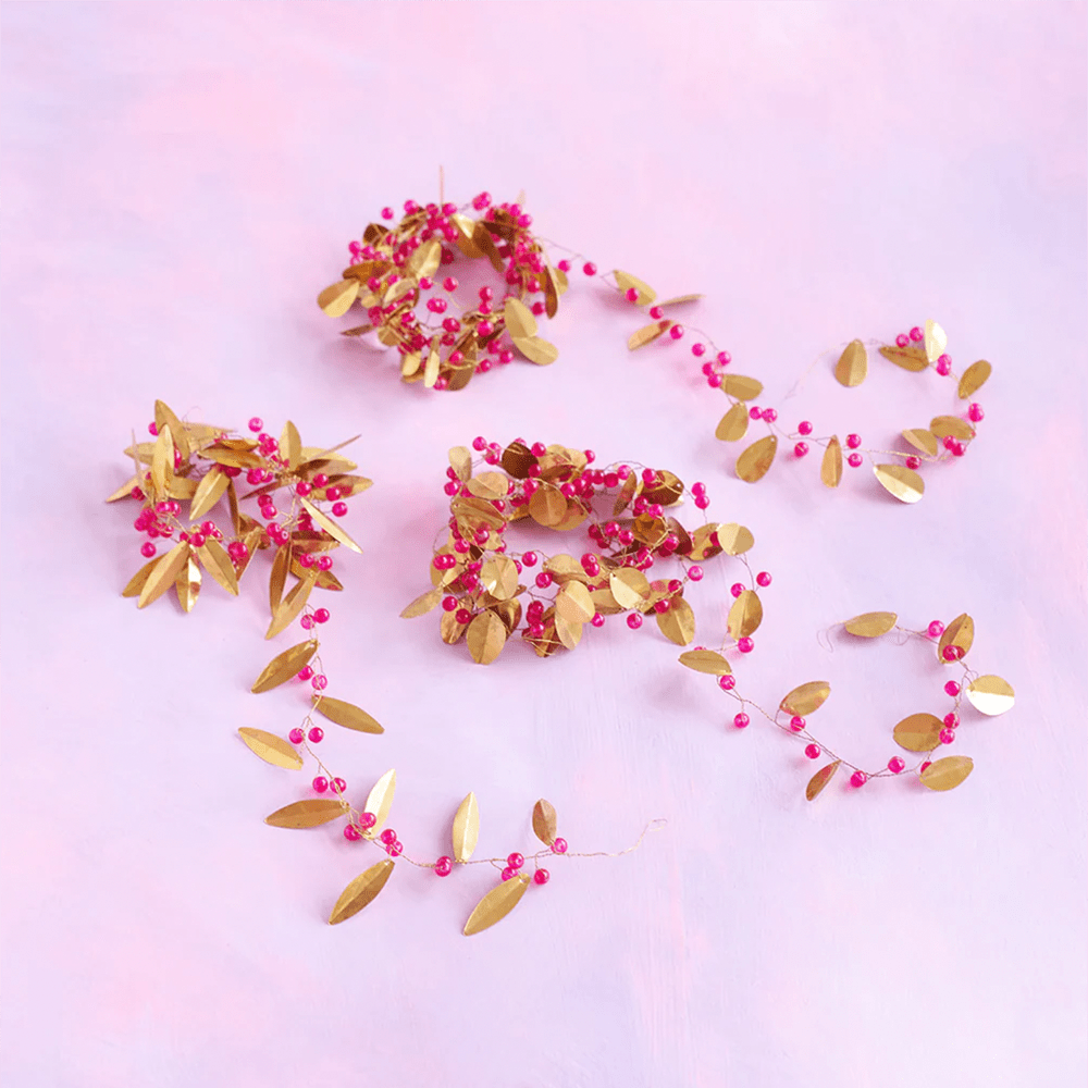 Gold Leaf & Berries Garland - 3 Style Options, Shopsweetluluss